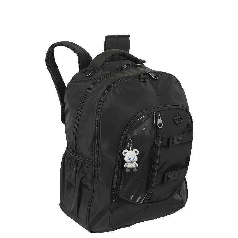 Mochila Grande 2 Compartimentos Sestini Studio - Preto Preto 2