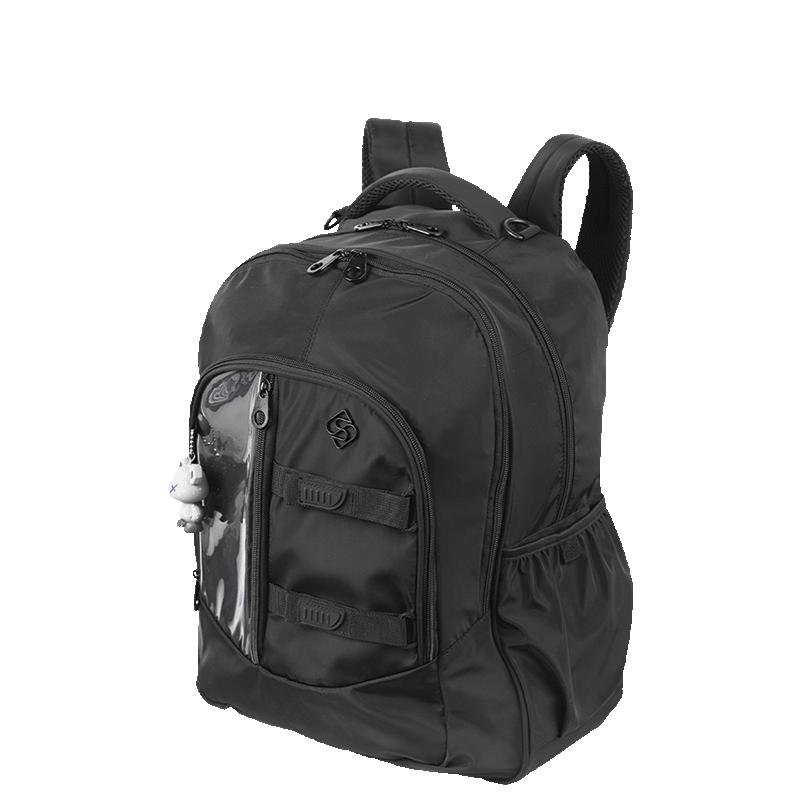 Mochila Grande 2 Compartimentos Sestini Studio - Preto Preto 3