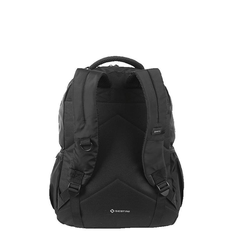 Mochila Grande 2 Compartimentos Sestini Studio - Preto Preto 4