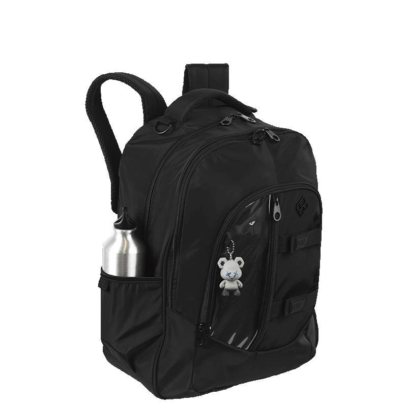 Mochila Grande 2 Compartimentos Sestini Studio - Preto Preto 5