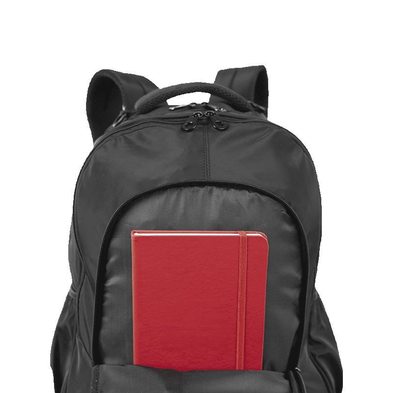 Mochila Grande 2 Compartimentos Sestini Studio - Preto Preto 6