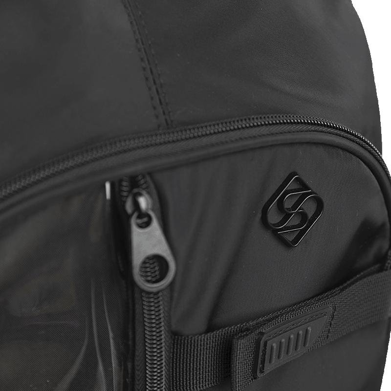 Mochila Grande 2 Compartimentos Sestini Studio - Preto Preto 9