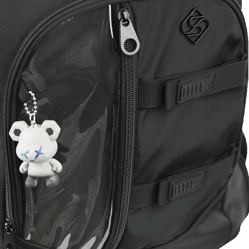 Mochila Grande 2 Compartimentos Sestini Studio - Preto Preto 10