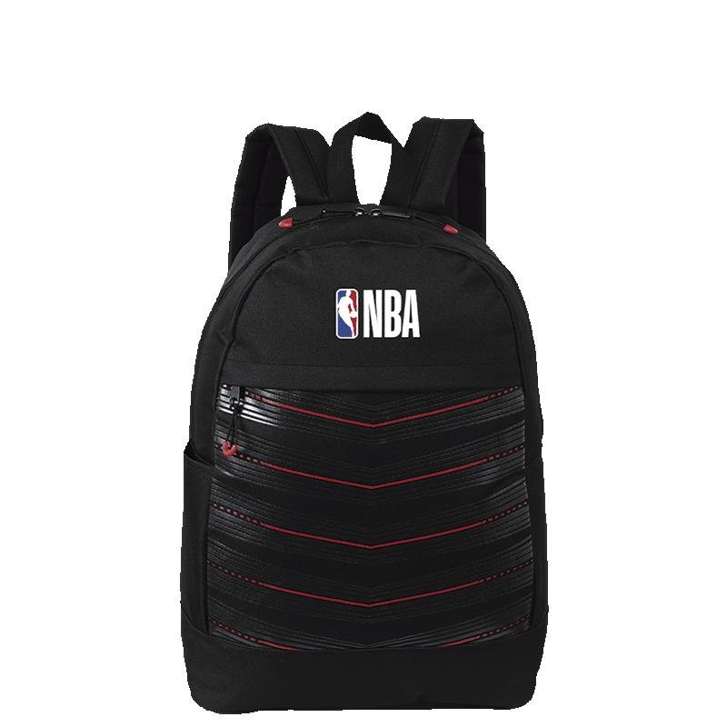 Mochila Grande NBA Basics - Preto e Vermelho