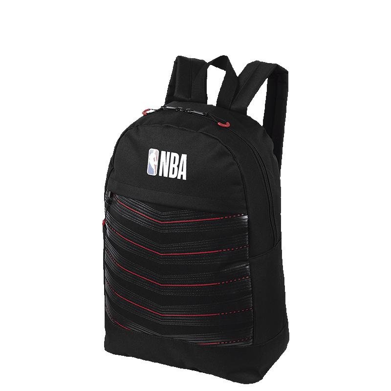 Mochila Grande NBA Basics - Preto e Vermelho Preto 3