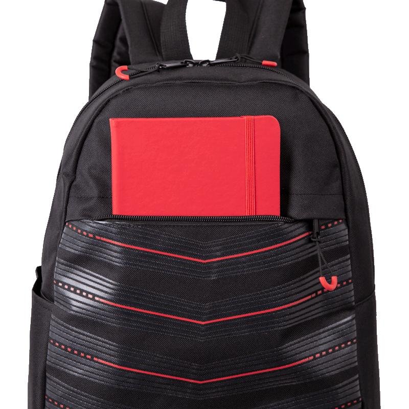 Mochila Grande NBA Basics - Preto e Vermelho Preto 6