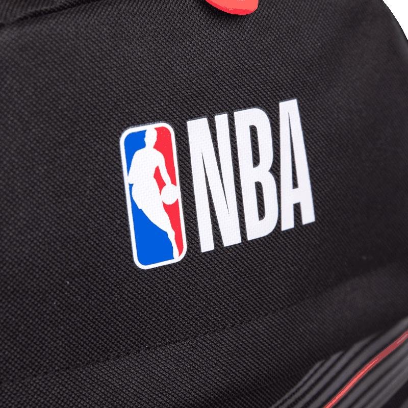 Mochila Grande NBA Basics - Preto e Vermelho Preto 8