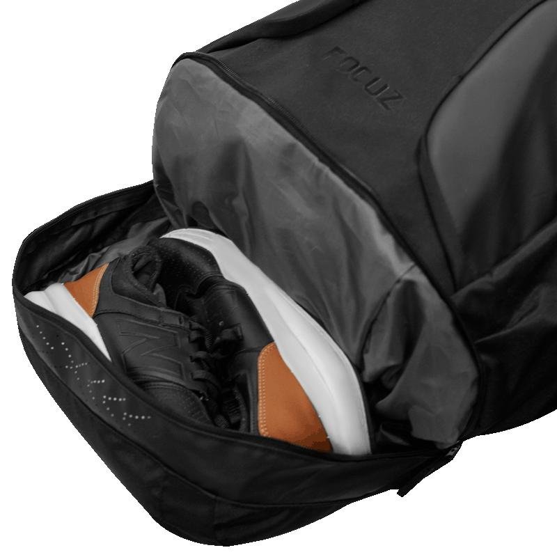 Mochila Grande Notebook e Porta Tênis Sestini Focuz - Preto Preto 8