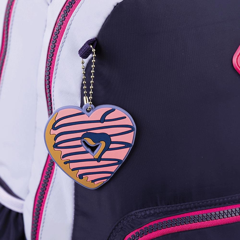 Mochila Grande 2 Compartimentos Sestini College Crinkle 4 - Purple Candy Roxo 10