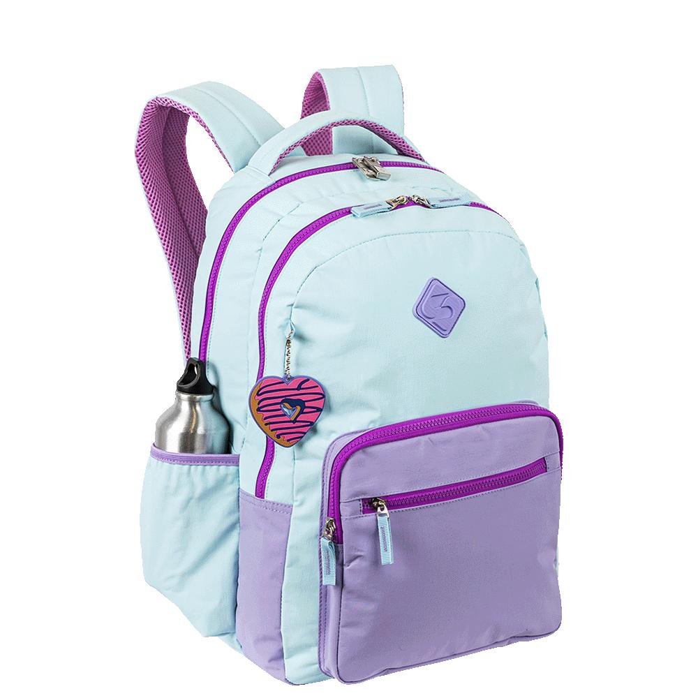 Mochila Grande 2 Compartimentos Sestini College Crinkle 4 - Blueberry Azul 5