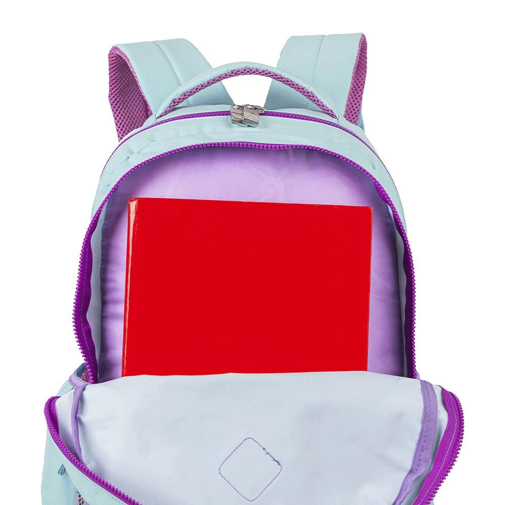Mochila Grande 2 Compartimentos Sestini College Crinkle 4 - Blueberry Azul 7