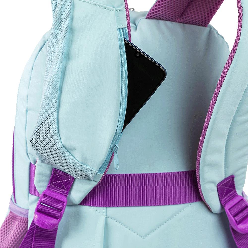 Mochila Grande 2 Compartimentos Sestini College Crinkle 4 - Blueberry Azul 9