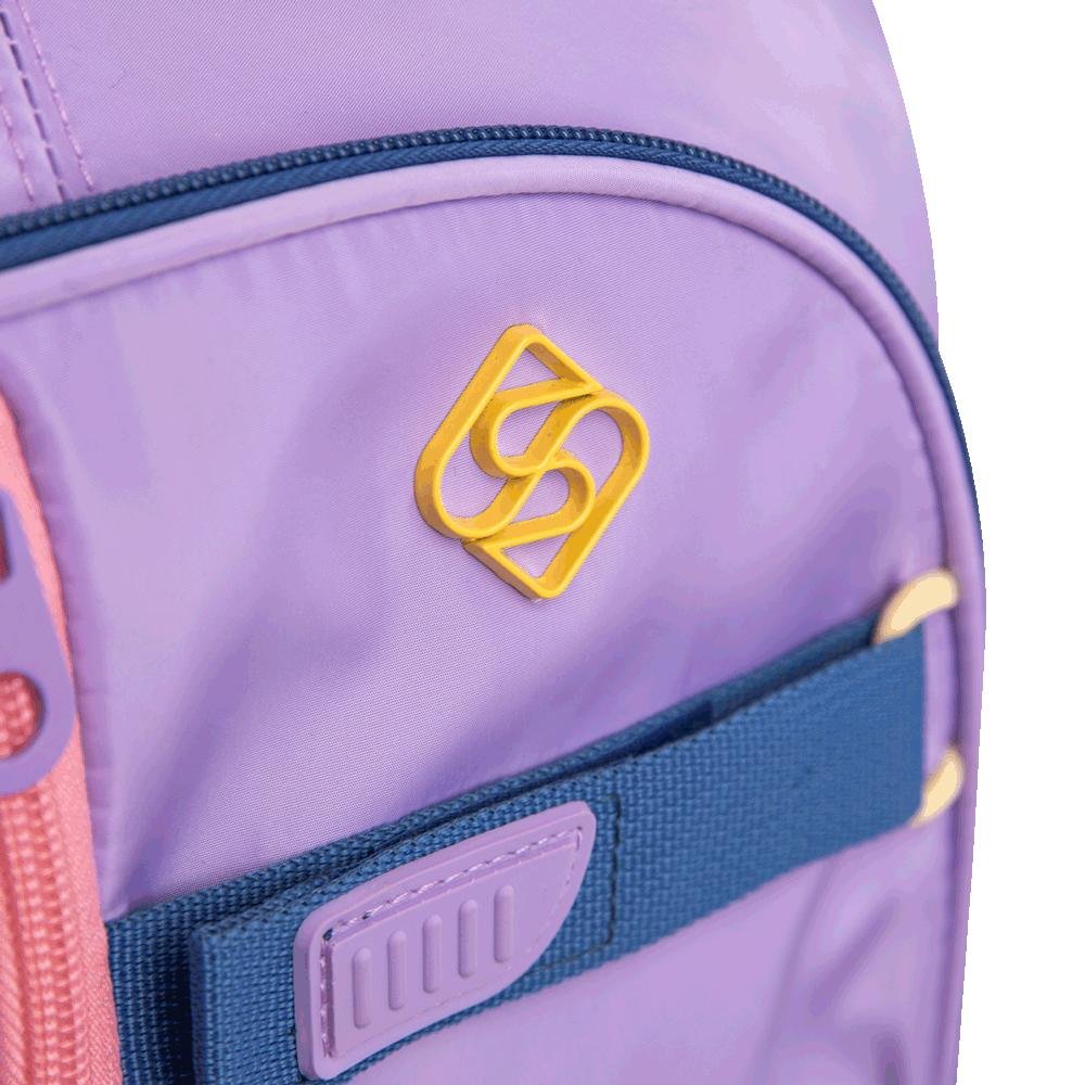 Mochila Grande 2 Compartimentos Sestini Studio - Lilás Roxo 11