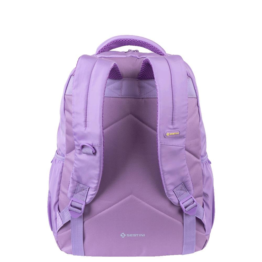 Mochila Grande 2 Compartimentos Sestini Studio - Lilás Roxo 4