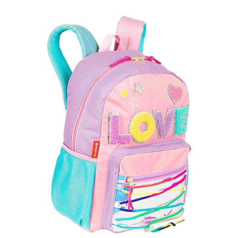 Mochila Grande Sestini Colors Girls - Colorido Rosa 2