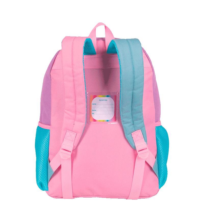 Mochila Grande Sestini Colors Girls - Colorido Rosa 4