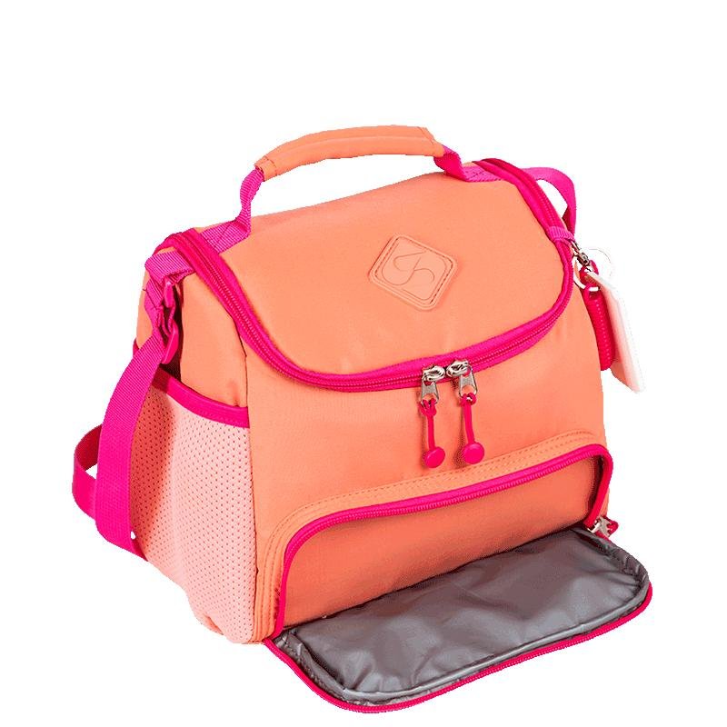 Lancheira com Bolso Frontal Sestini Lover Laranja - Pêssego Laranja 6