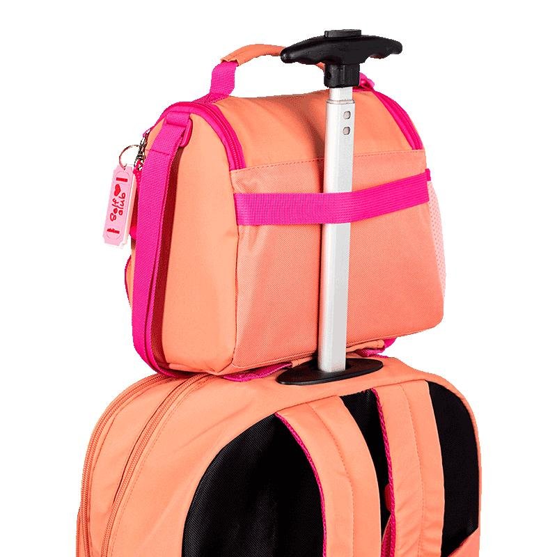 Lancheira com Bolso Frontal Sestini Lover Laranja - Pêssego Laranja 10