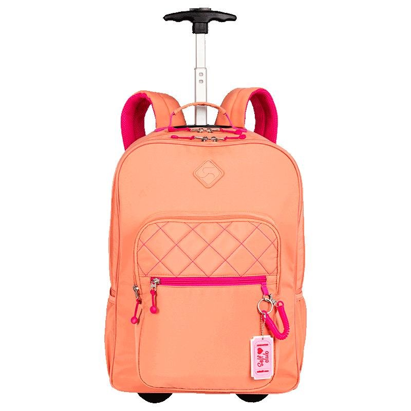 Mochila Carrinho 2 Compartimentos Sestini Lover Laranja - Pêssego