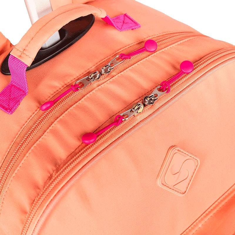 Mochila Carrinho 2 Compartimentos Sestini Lover Laranja - Pêssego Laranja 7