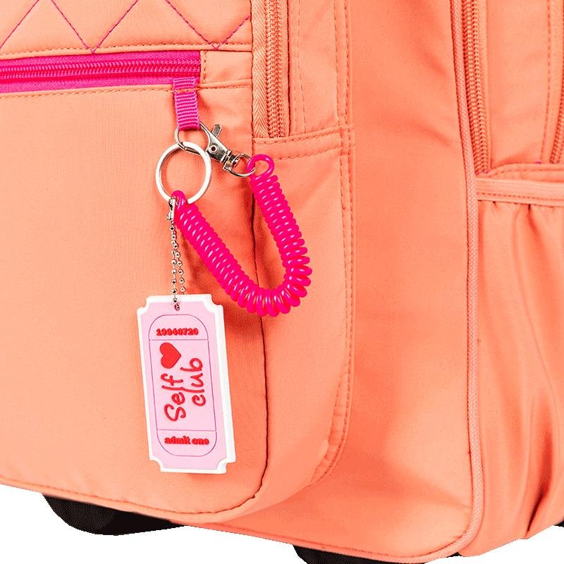 Mochila Carrinho 2 Compartimentos Sestini Lover Laranja - Pêssego Laranja 9