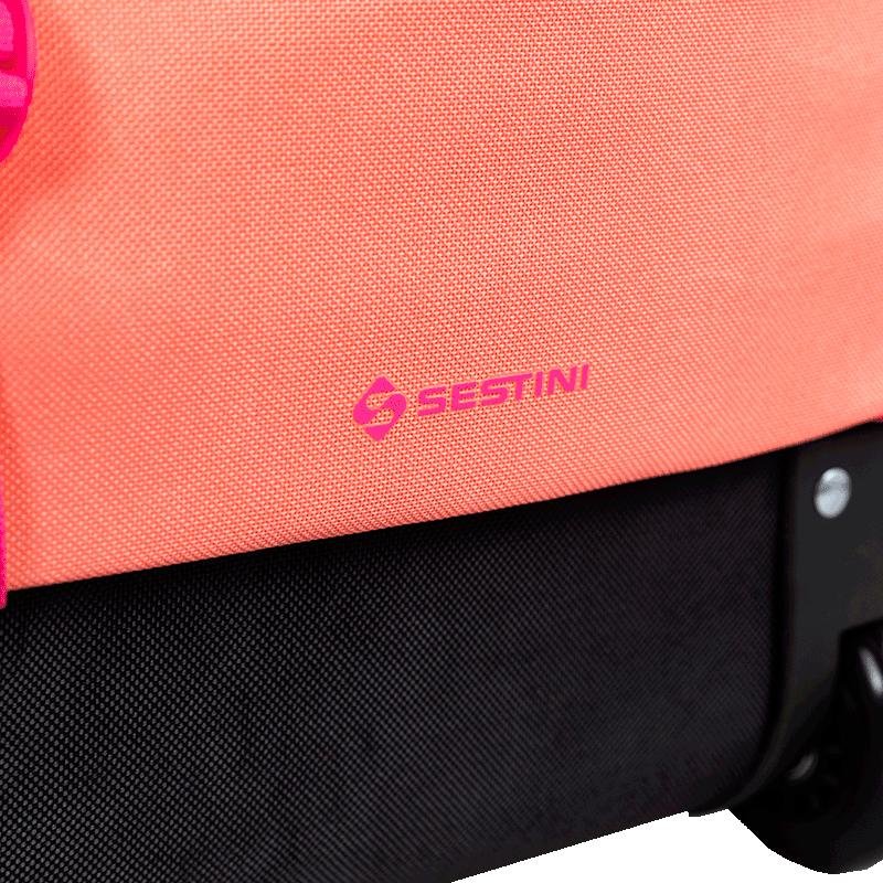 Mochila Carrinho 2 Compartimentos Sestini Lover Laranja - Pêssego Laranja 10