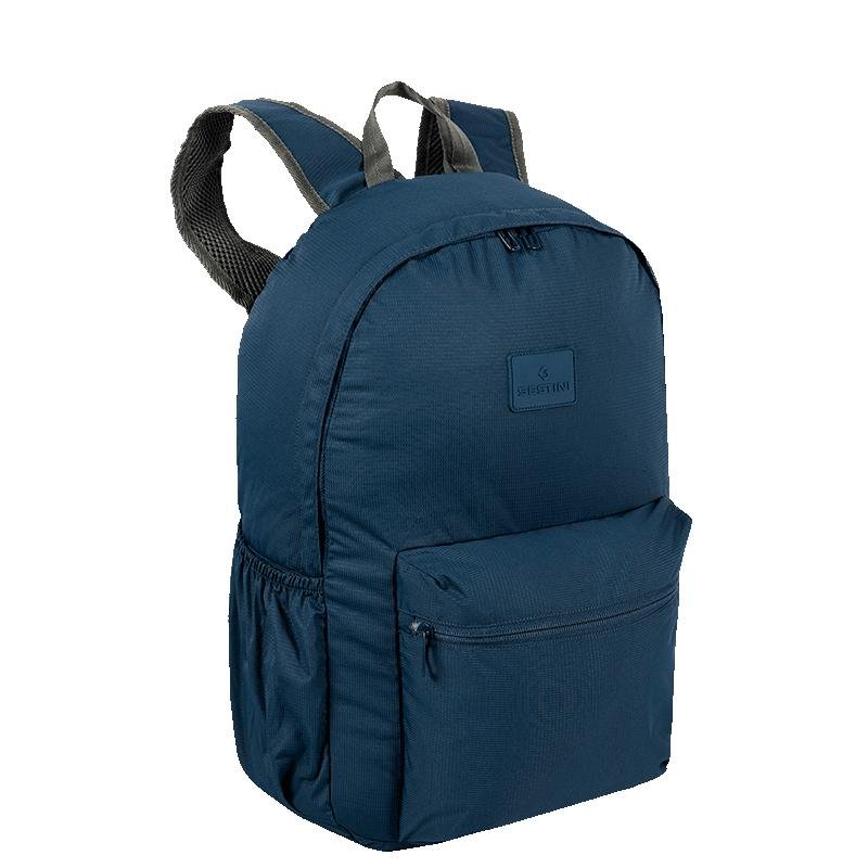 Mochila Dobrável Azul - Marinho Azul 2