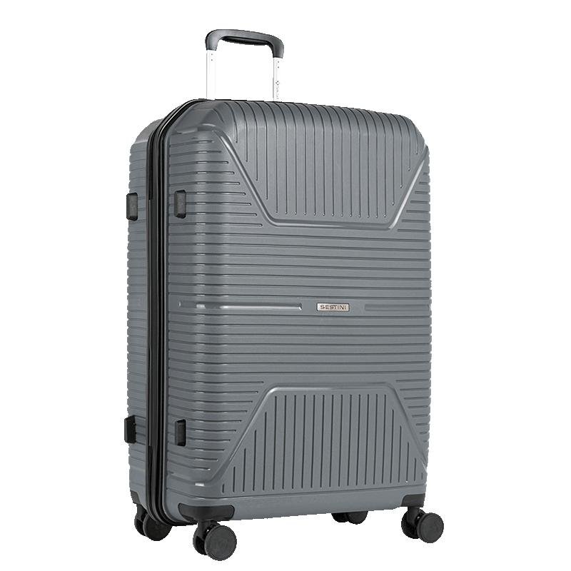 Mala de Viagem Grande com Rodas 360° PP Prime - Cinza Oceânico Cinza 2