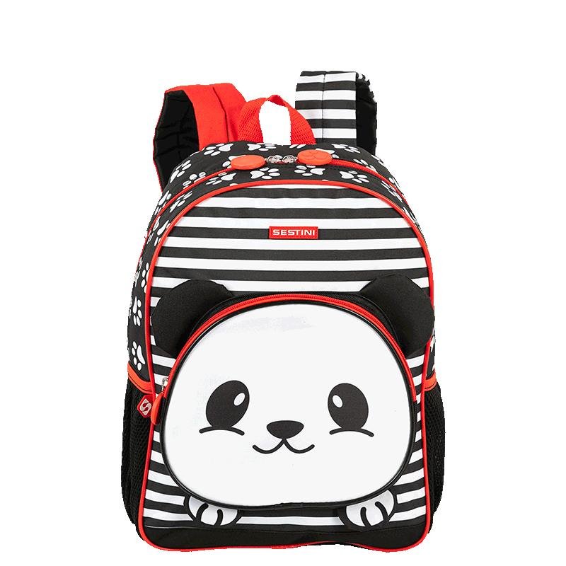 Mochila Média Sestini Kids Panda 4 - Colorido