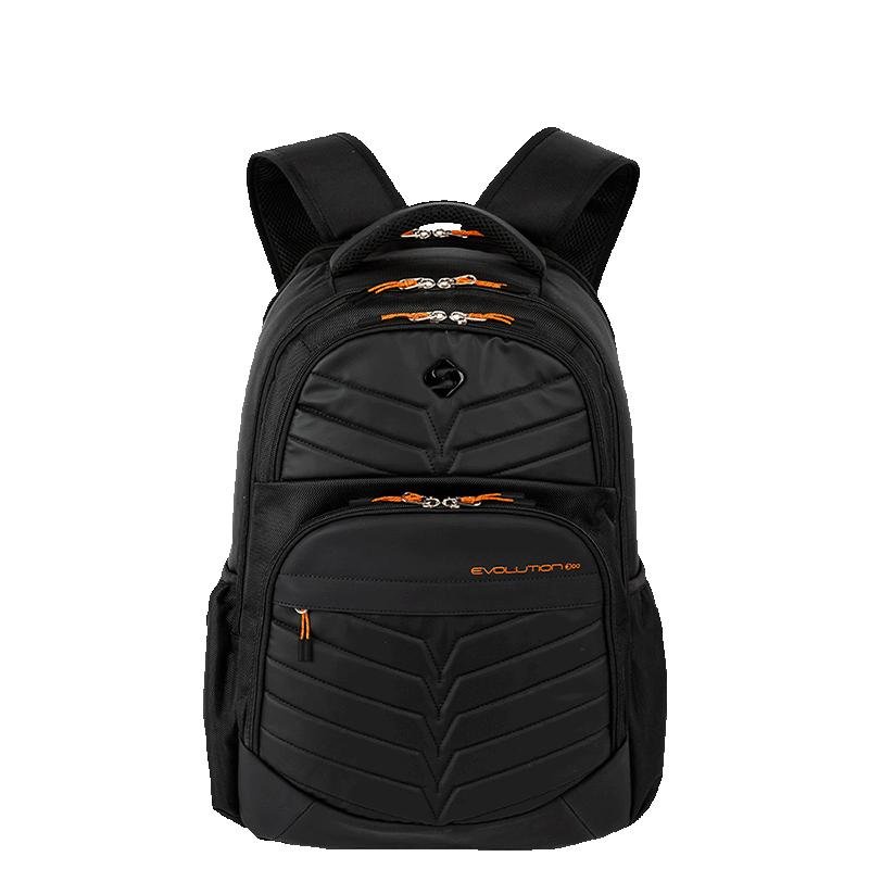 Mochila Grande 2 Compartimentos Notebook Sestini Evolution - Black Fire