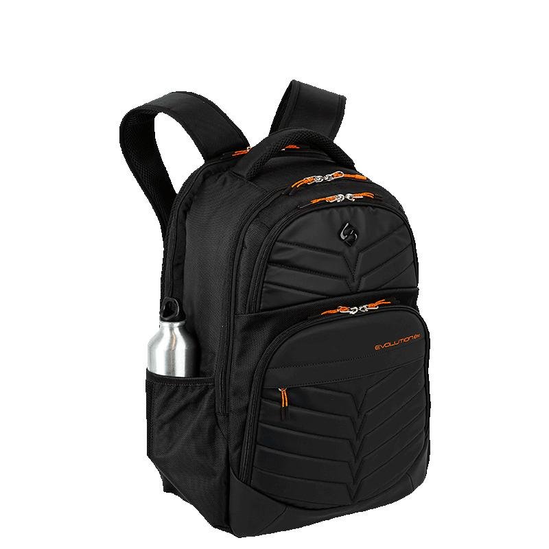 Mochila Grande 2 Compartimentos Notebook Sestini Evolution - Black Fire Preto 5
