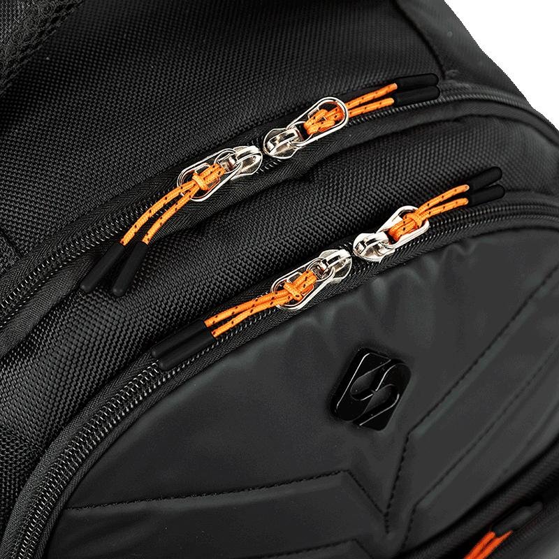 Mochila Grande 2 Compartimentos Notebook Sestini Evolution - Black Fire Preto 10