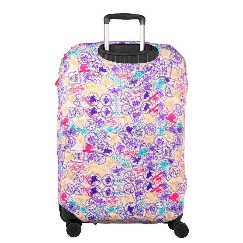 Capa Protetora de Mala Grande - Stamps Multicores 4