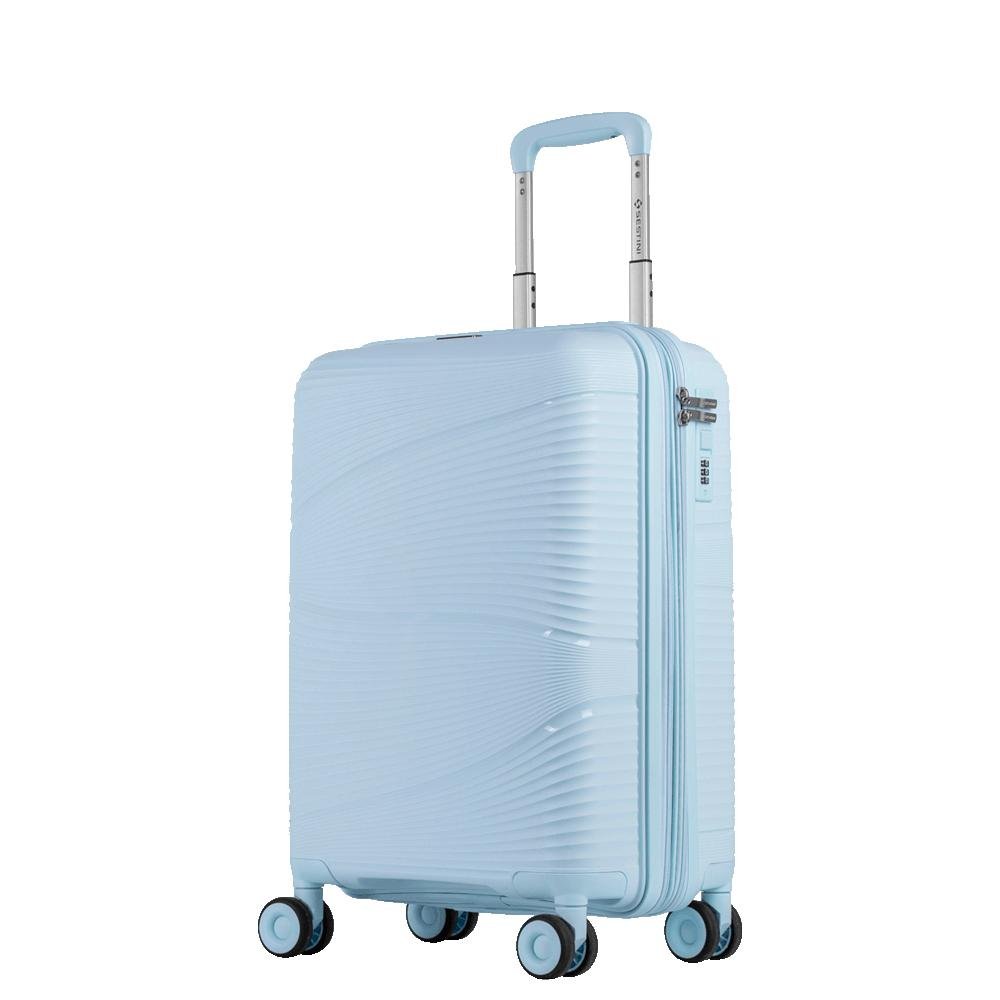Mala de Viagem Bordo com Rodas 360º PP Joy - Azul Azul 3