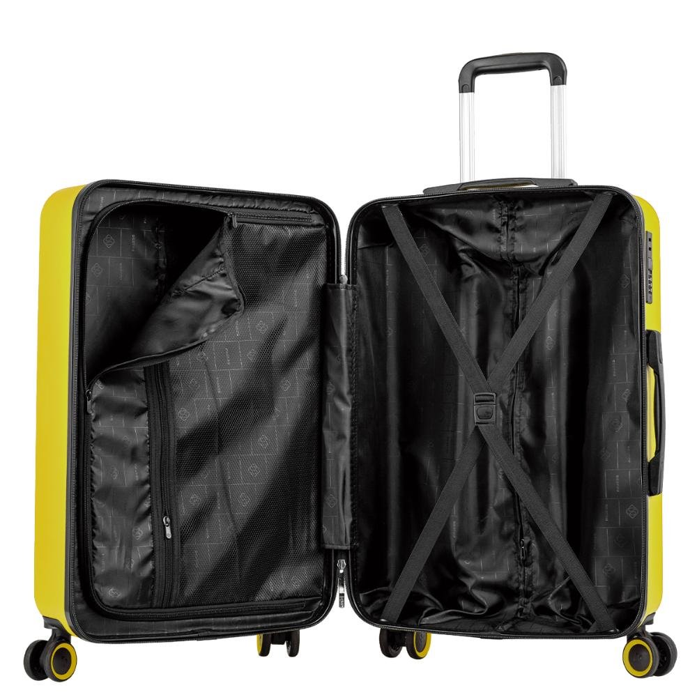 Mala de Viagem Grande Rodas 360 º Uno Racer - Amarelo Amarelo 5
