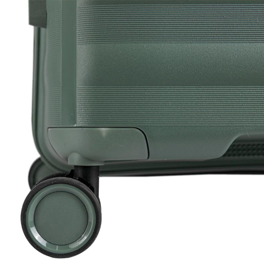 Mala de Viagem Média 23 kg Polipropileno com Rodas 360° PP Vetra - Verde Verde 11