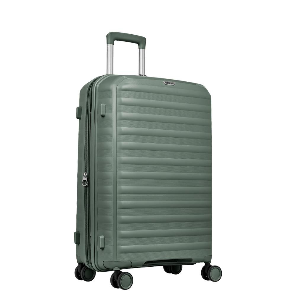 Mala de Viagem Média 23 kg Polipropileno com Rodas 360° PP Vetra - Verde Verde 3