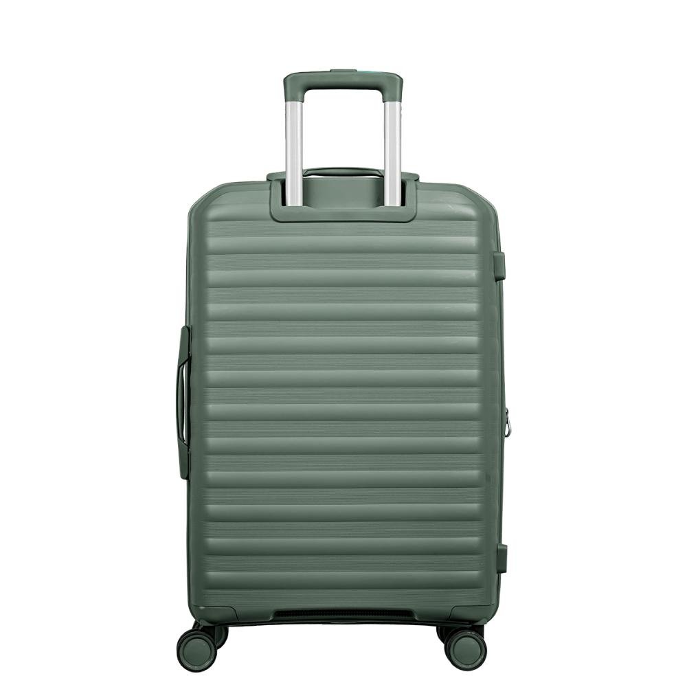 Mala de Viagem Média 23 kg Polipropileno com Rodas 360° PP Vetra - Verde Verde 4