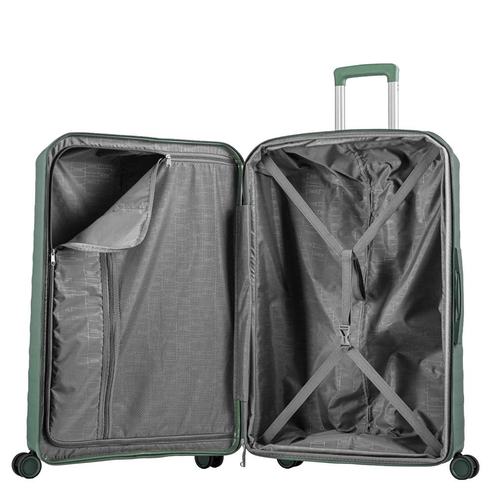 Mala de Viagem Média 23 kg Polipropileno com Rodas 360° PP Vetra - Verde Verde 6