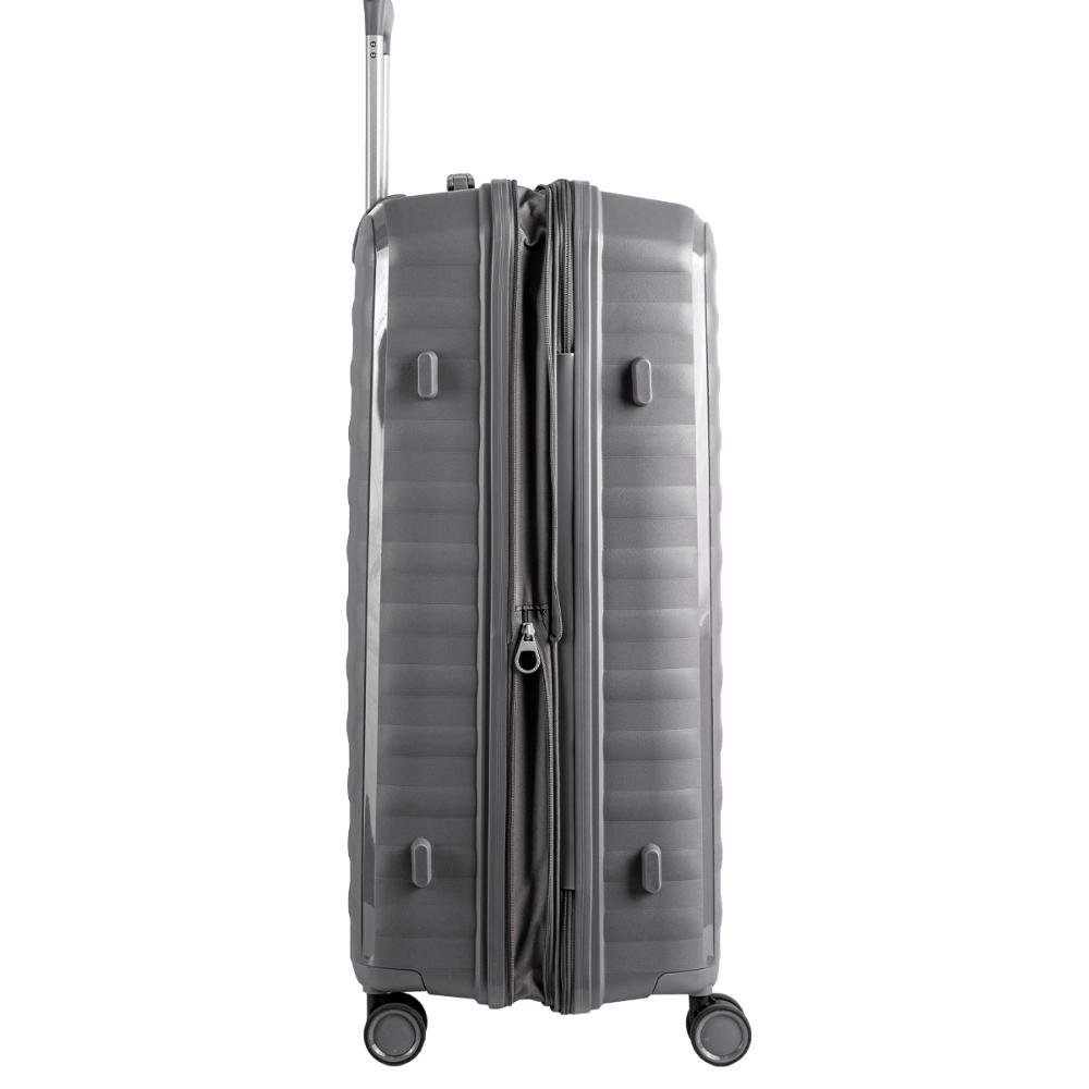 Mala de Viagem Média com Rodas 360º PP Vetra - Grafite Cinza 5