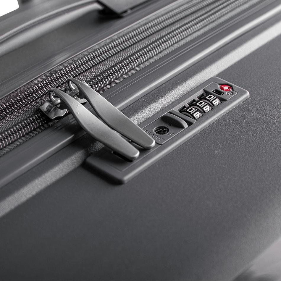 Mala de Viagem Média com Rodas 360º PP Vetra - Grafite Cinza 7