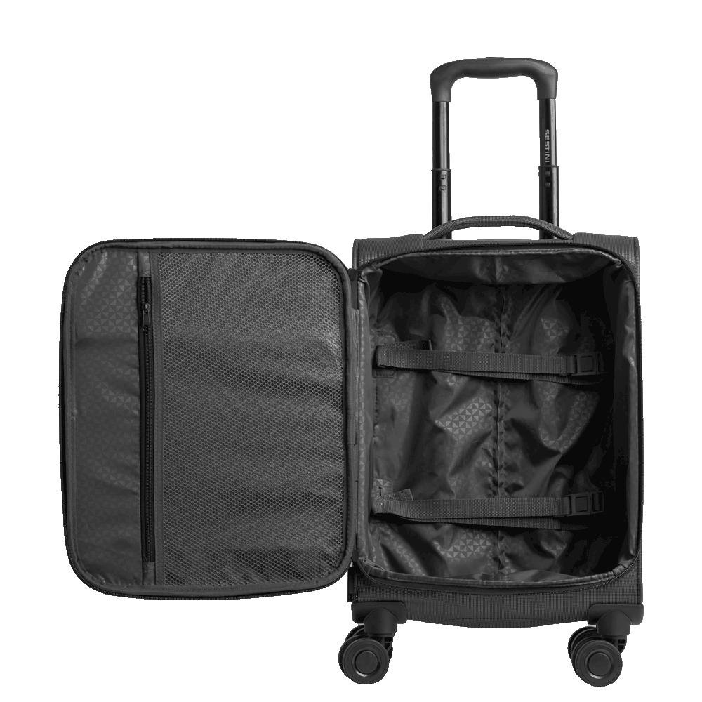 Mala de Viagem Bordo Rodas 360° Ultralight - Preto Preto 5