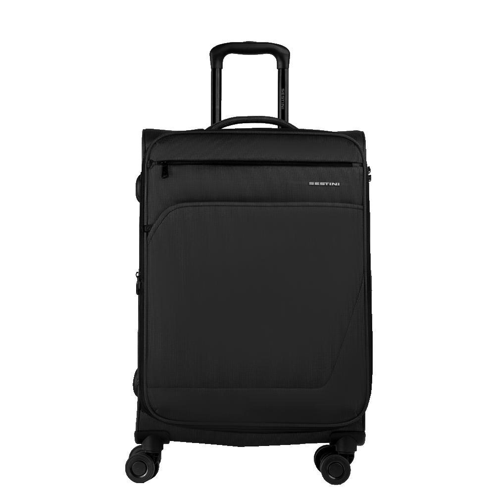Mala de Viagem Média Rodas 360° Ultralight - Preto