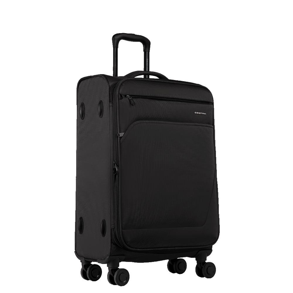 Mala de Viagem Média Rodas 360° Ultralight - Preto Preto 2