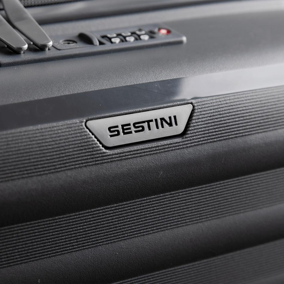 Mala de Viagem Bordo com Rodas 360º Vetra - Grafite Cinza 9