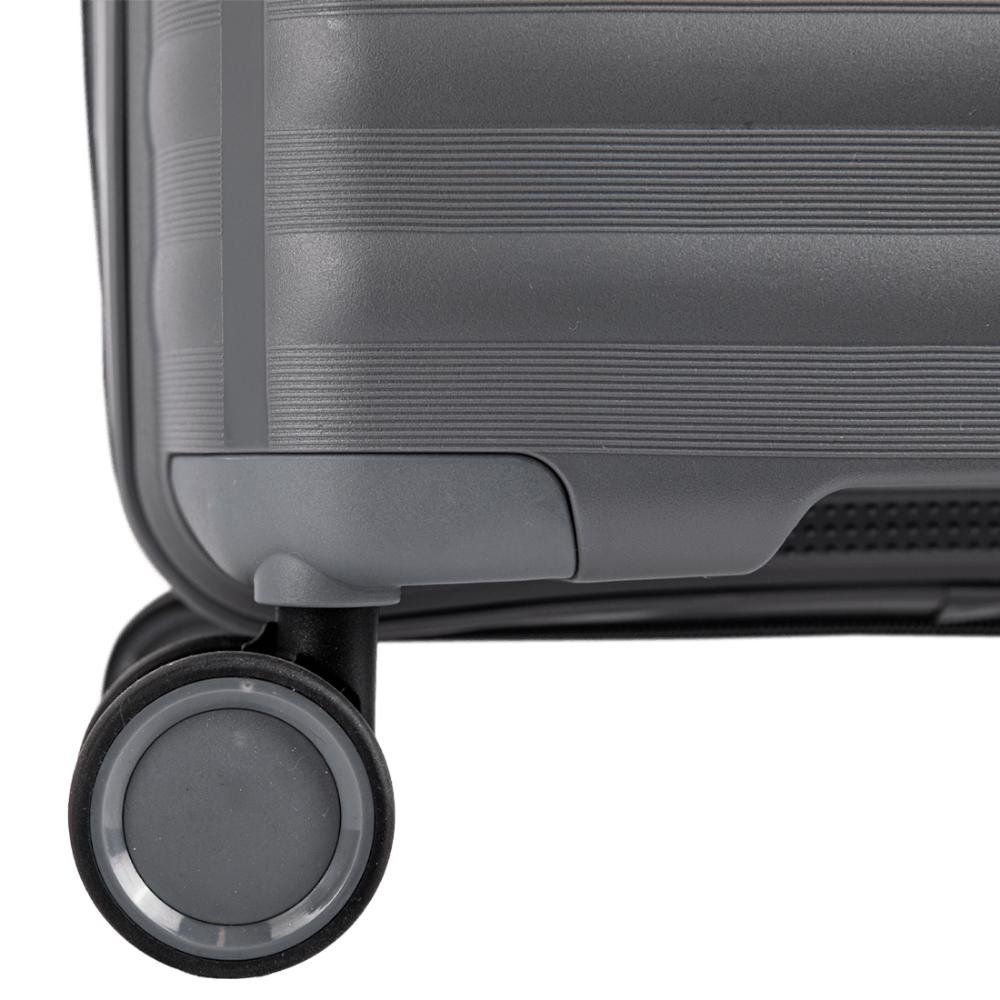 Mala de Viagem Bordo com Rodas 360º Vetra - Grafite Cinza 10