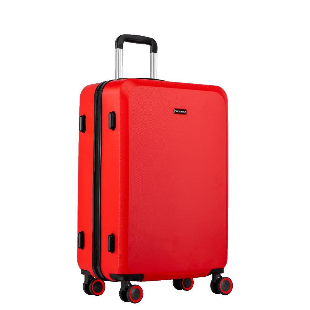 Mala de Viagem Média Rodas 360 º Uno Racer - Vermelho Vermelho 2