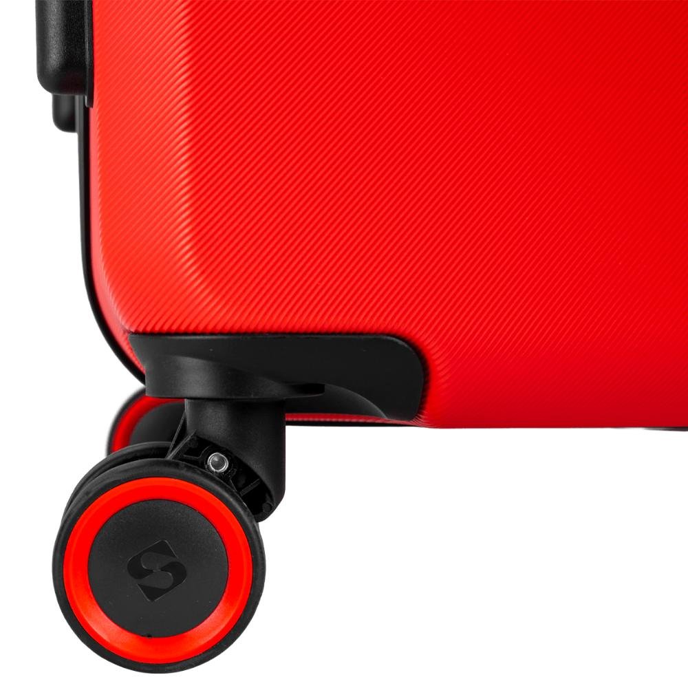 Mala de Viagem Média Rodas 360 º Uno Racer - Vermelho Vermelho 12