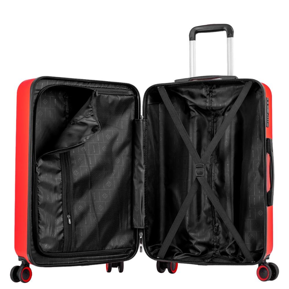 Mala de Viagem Média Rodas 360 º Uno Racer - Vermelho Vermelho 5