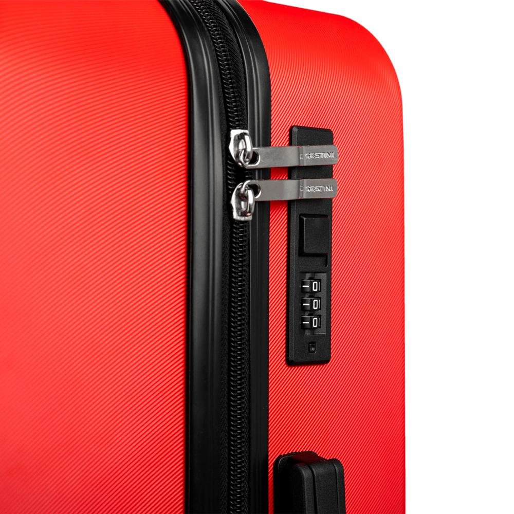 Mala de Viagem Média Rodas 360 º Uno Racer - Vermelho Vermelho 6